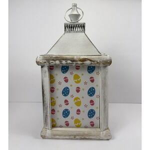 Temp-tations 16' Lantern Cottagecore Fiberoptic lights , Easter Egg Theme